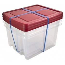 LOT DE 3 BOITES DE RANGEMENT NESTA BOX 32 LITRES