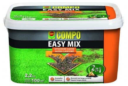 SEMENCE GAZON + ENGRAIS EASY MIX 2 EN 1